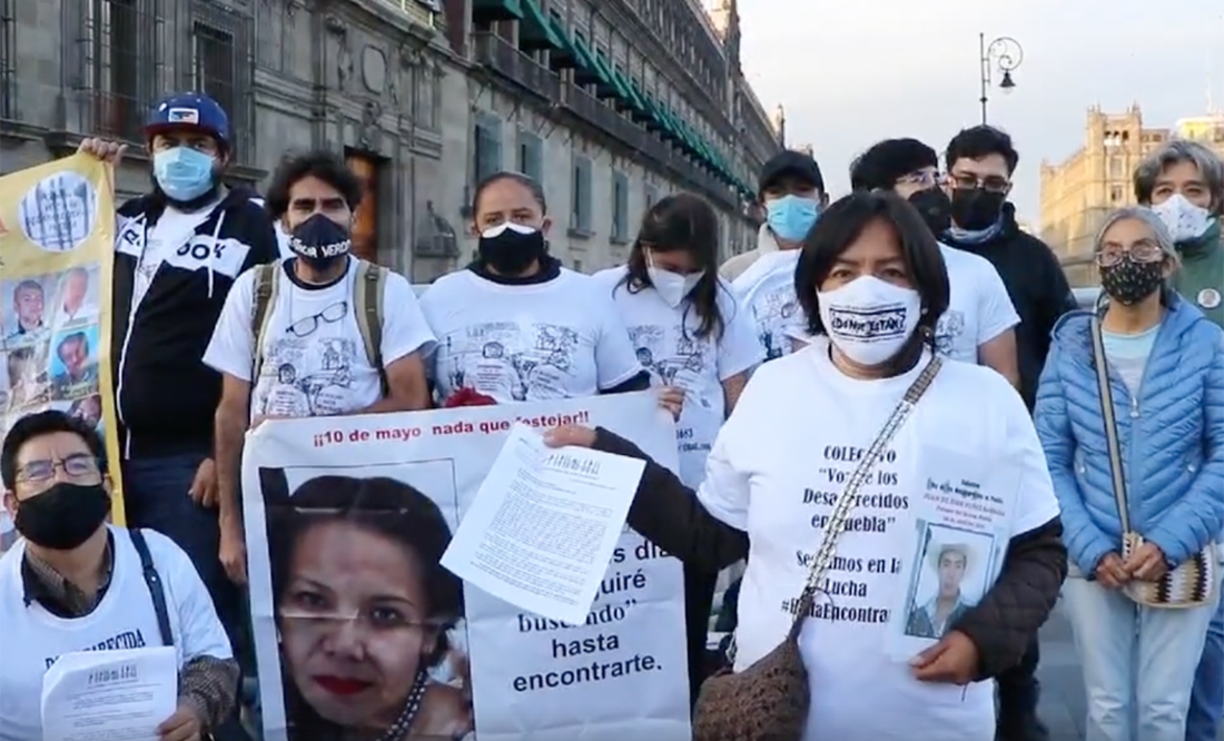 Llevan queja por ley de desaparecidos a Palacio Nacional