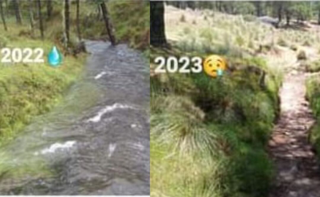 En Facebook pobladores de Zacatlán expresaron su preocupación por la desaparición de ríos, pero Medio Ambiente informó que es normal por la temporada | Foto: Facebook Cristopher Escamilla Sosa