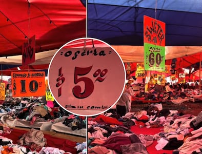 Visita al tianguis de San Isidro: ropa de paca desde $5 hasta $100 pesos