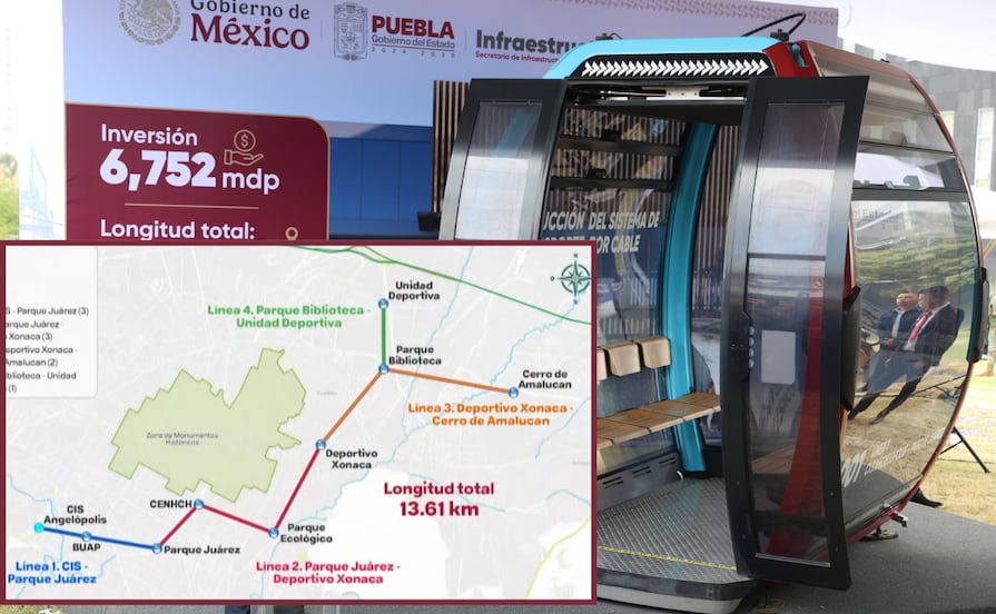 Cablebús en Puebla sí llegará a La Resurrección
