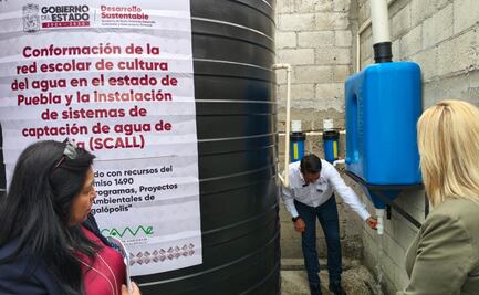 Instalarán captadores de agua pluvial en 15 escuelas de 9 municipios de Puebla