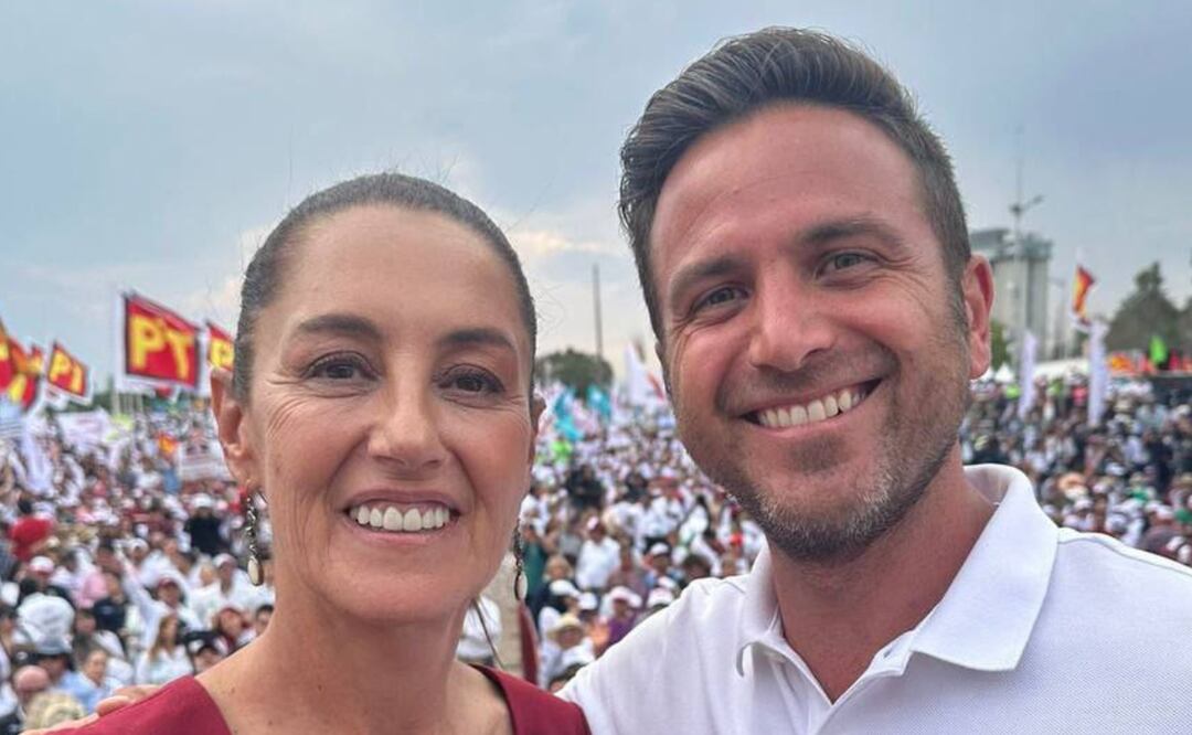 Tony Gali López cierra campaña con la compañía de Claudia Sheinbaum | Foto Especial