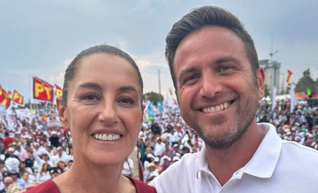 Tony Gali López cierra campaña con la compañía de Claudia Sheinbaum | Foto Especial
