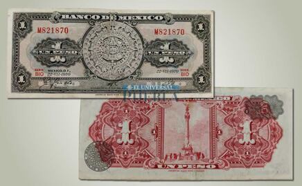 Cuánto pagan los coleccionistas por un 'Pachuco', el billete de Un Peso con el Calendario Azteca