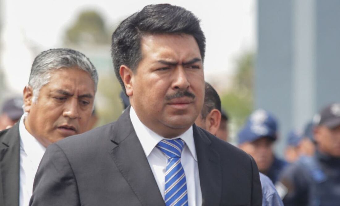 El secretario de Gobernación, Javier Aquino, habló sobre el boquete financiero que dejó Miguel Barbosa | Foto: Agencia Es Imagen para El Universal Puebla