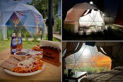 Así puedes dormir en cabañas burbuja en el Pueblo Mágico más natural de Puebla