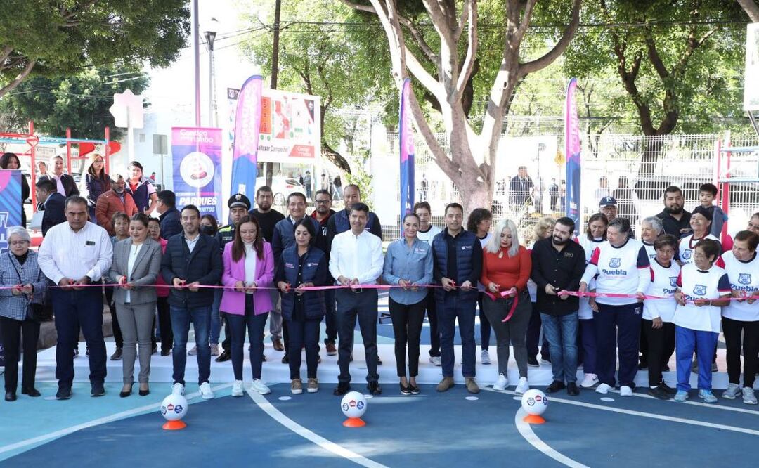 El gobierno municipal de Puebla entregó otro parque que fue rehabilitado | Foto: Ayuntamiento de Puebla