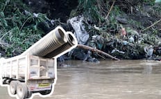 Colocan subcolector Atzitzintla para sanear el agua del río Atoyac