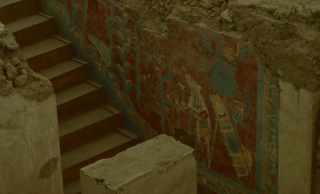 Los murales prehispánicos de Cacaxtla son unos de los mejores conservados | Foto: EsImagen