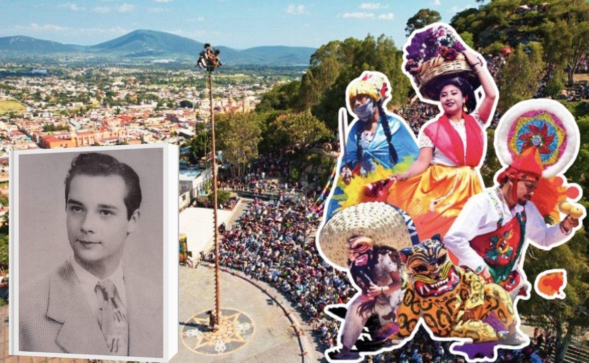 Tomada del libro "Atlixco Un Siglo Fotográfico Vol II" | Raymond Estage Noel Cayuqui, fundador del Atlixcayotl, el cual se hizo por primera vez en 1965.
.