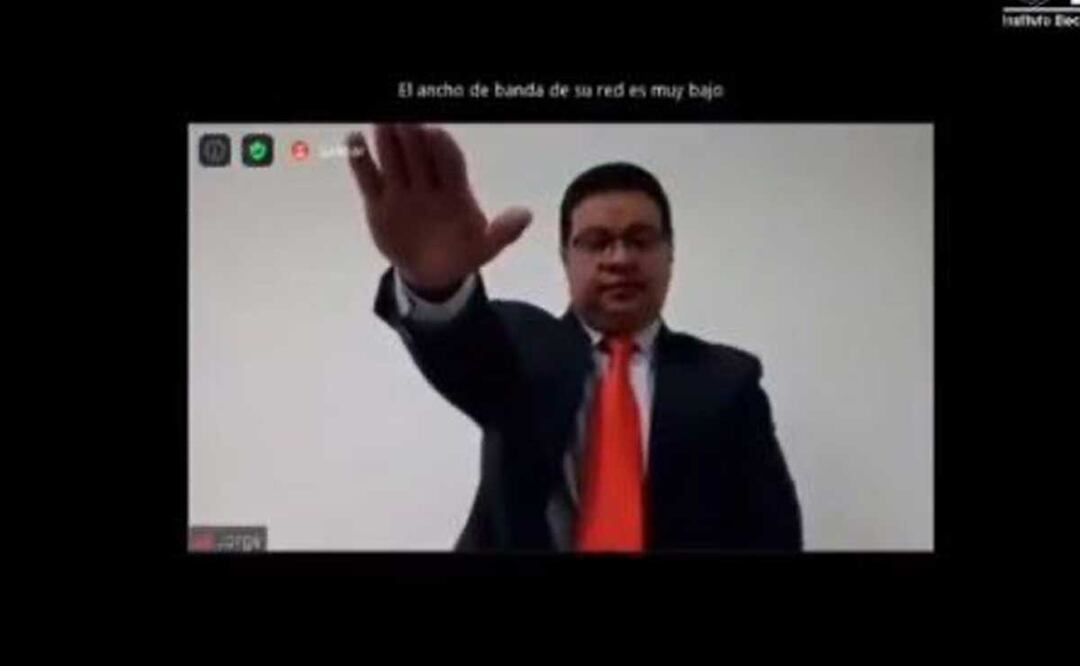 Jorge Ortega Pineda rindió protesta en una sesión virtual del IEE Puebla | Foto: Captura de Pantalla