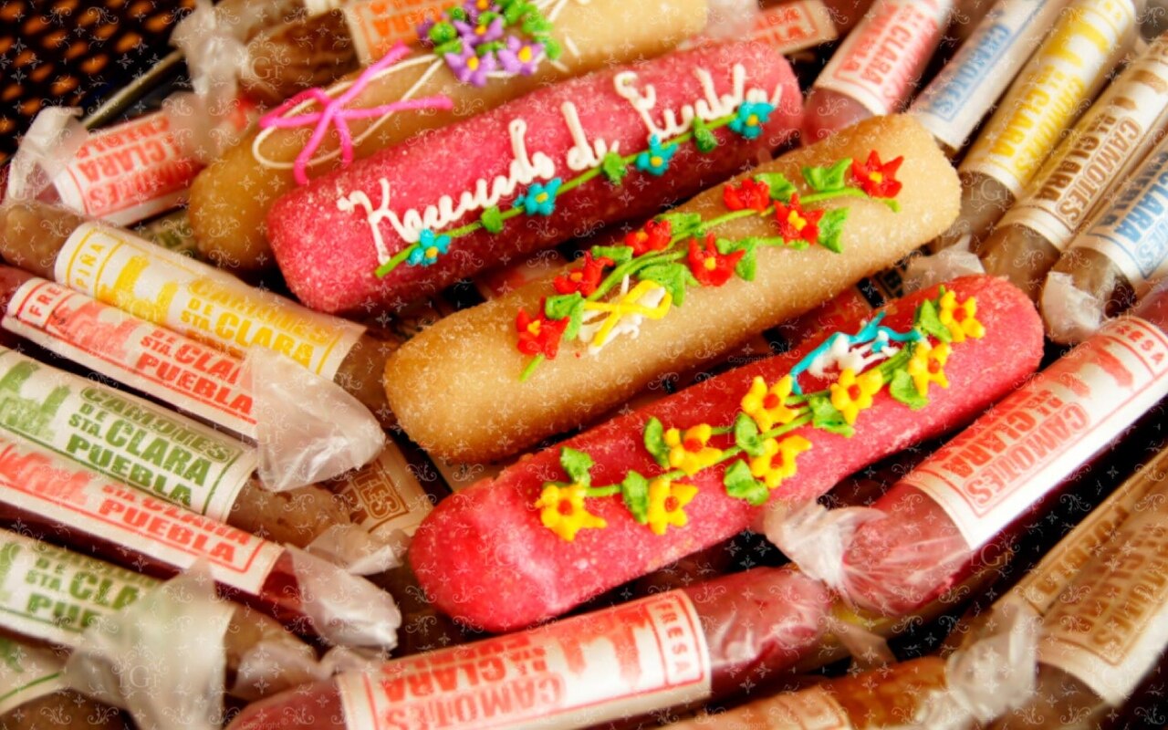 ¿Cuántas calorías tiene un dulce de camote de Puebla?