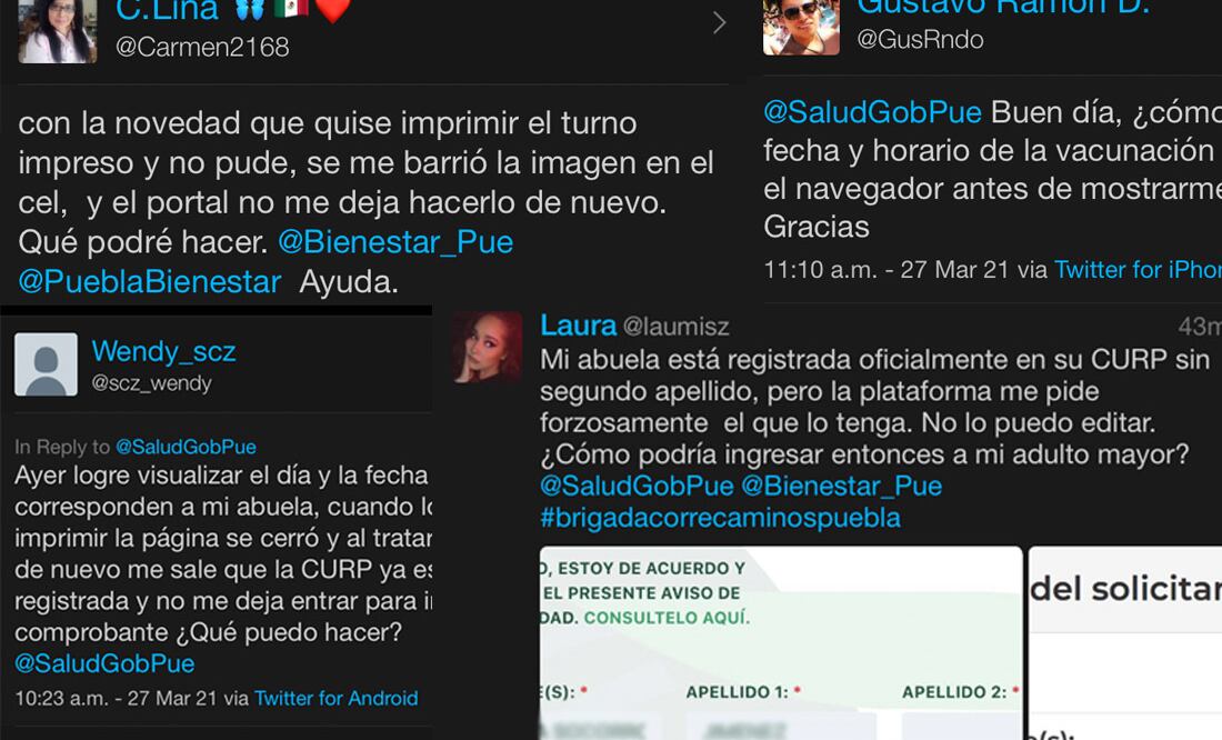 Reportan errores en registro para vacunas