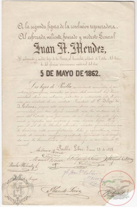 Tres poblanos que destacaron por su participación en la Batalla del 5 de Mayo