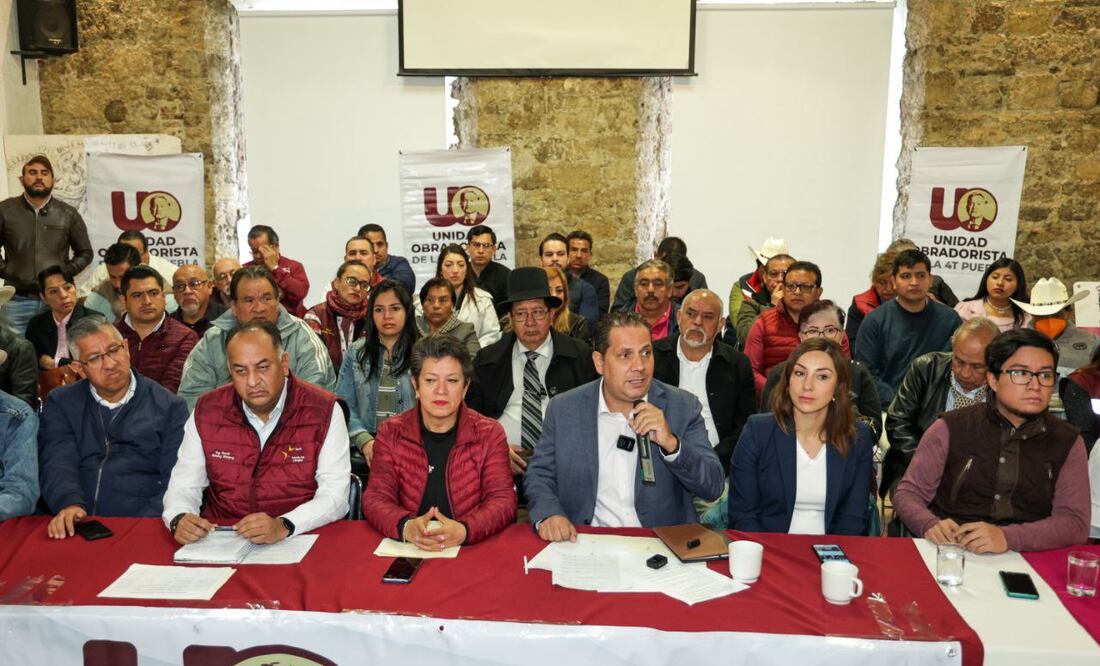 Militantes de Morena ofrecieron conferencia de prensa este martes | EsImagen