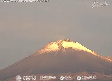 Monitoreo del volcán Popocatépetl, 9 de junio 2021
