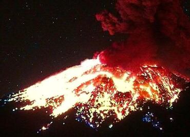 Volcán Popocatépetl registra una fuerte explosión