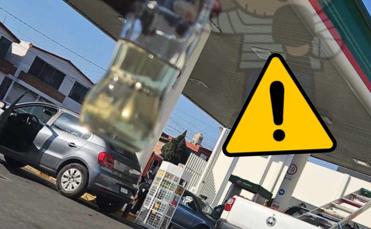 Denuncian a gasolineras de Puebla por vender litros completos, pero de agua