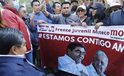 Así marcharon los políticos poblanos en la CDMX en apoyo a AMLO