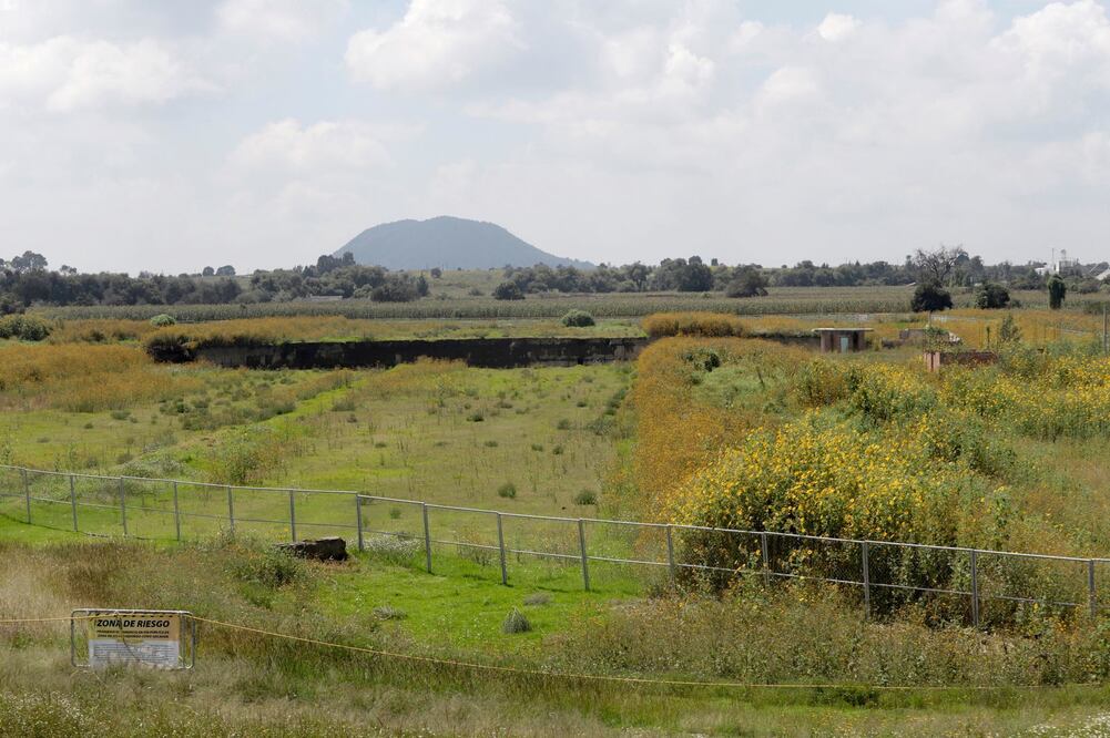 Socavón de Puebla en Santa María ZacatepecFoto: Cuartoscuro