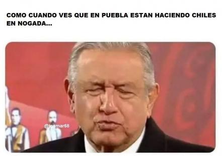 Memes de antojo por los 200 años del Chile en Nogada