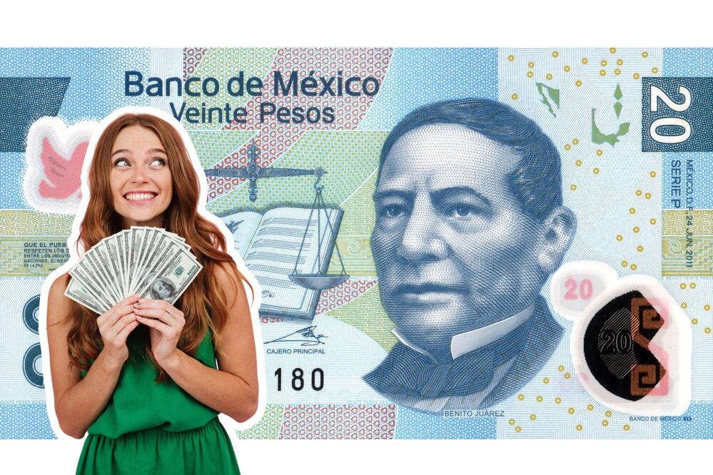 El billete de 20 pesos de Benito Juárez dejará de circular | Foto: Mercado Libre / Freepik
