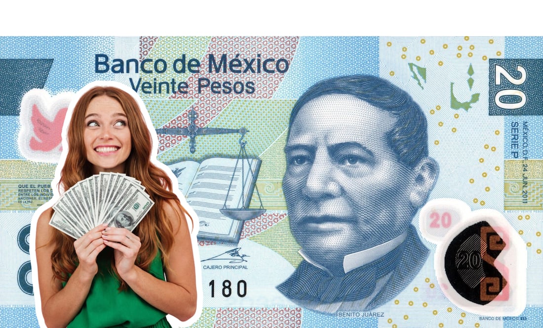 El billete de 20 pesos de Benito Juárez dejará de circular | Foto: Mercado Libre / Freepik