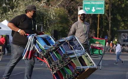 Gandallitas cobran hasta 75 pesos por sillas para el desfile del 5 de mayo