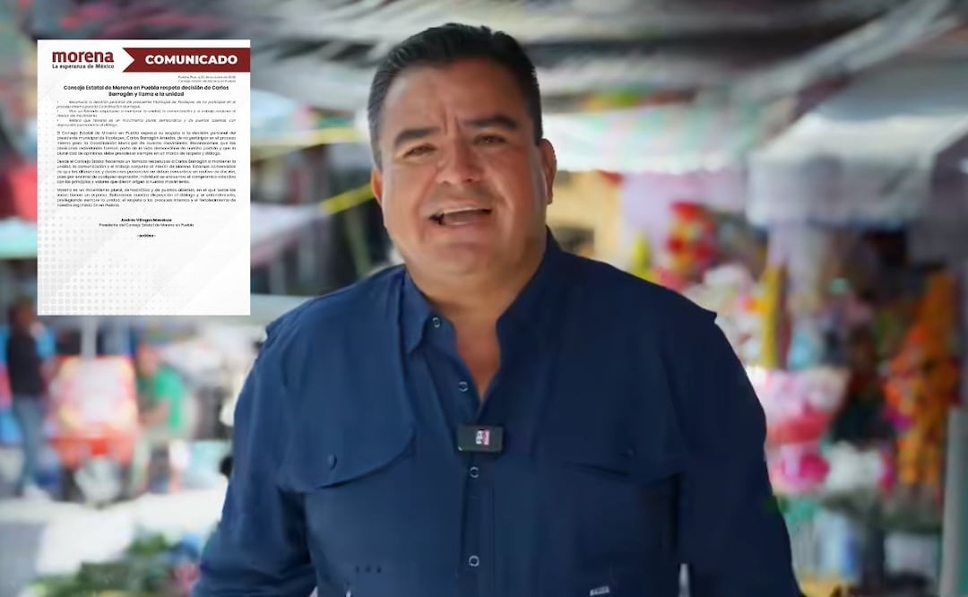 Morena Puebla llamó a mantener la unidad del partido luego del pronunciamiento de Carlos Barragán | Foto: FB Carlos Barragan Amador