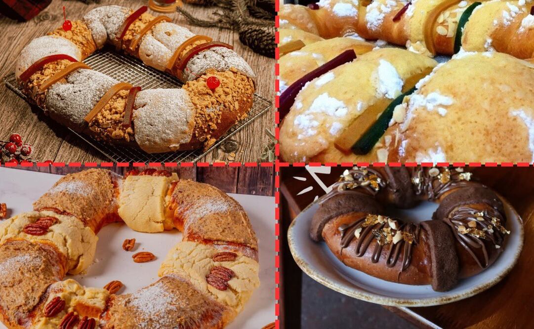 La IA revela dónde comprar las mejores Roscas de Reyes / FOTO: 
Tagers, Empany’s Hot, Cocoll y Zapata Mx
