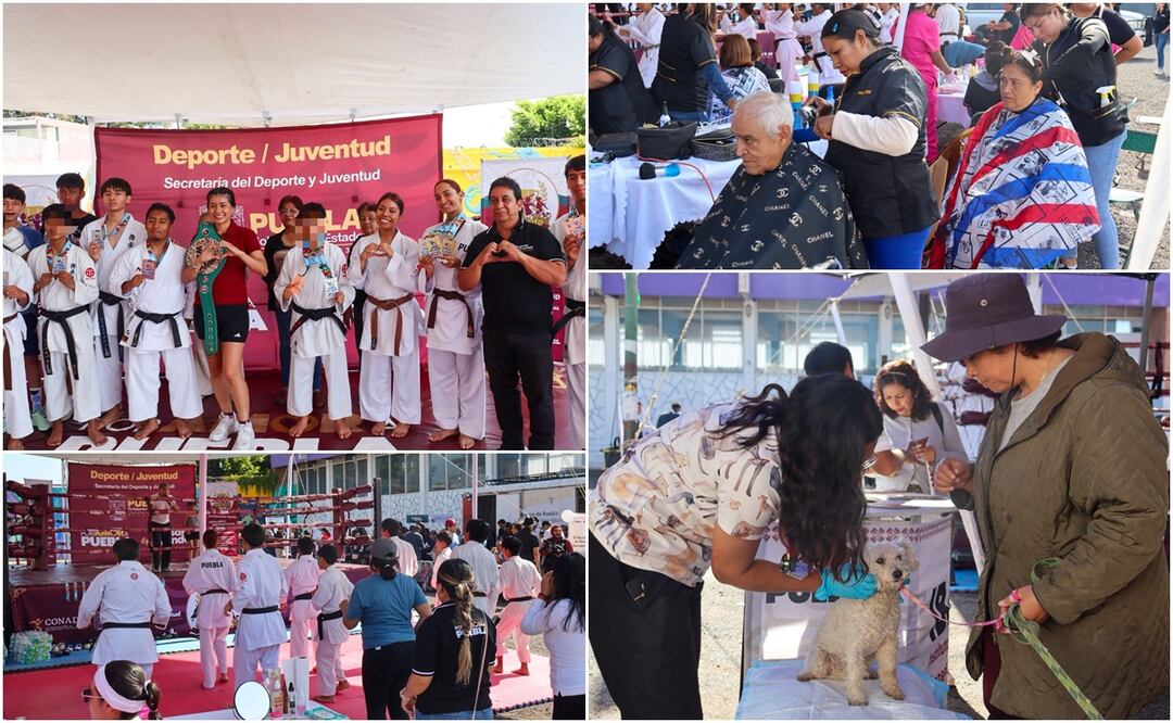 Durante la jornada, los asistentes participaron en activaciones físicas como clases de zumba, además de disfrutar de demostraciones de karate y boxeo | Foto: Gobierno del Estado