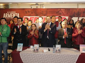 Dirigentes de partidos refrendan su apoyo a Alejandro Armenta como precandidato de Morena
