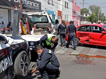 Patrullas choconas de Puebla. En tres meses, 30 accidentes 