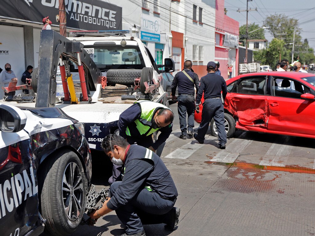 Patrullas choconas de Puebla. En tres meses, 30 accidentes