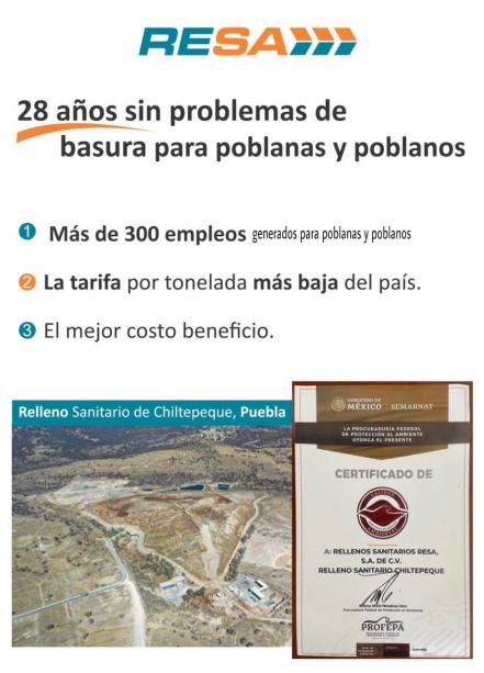 El relleno sanitario de Chiltepeque tiene la certificación de Profepa