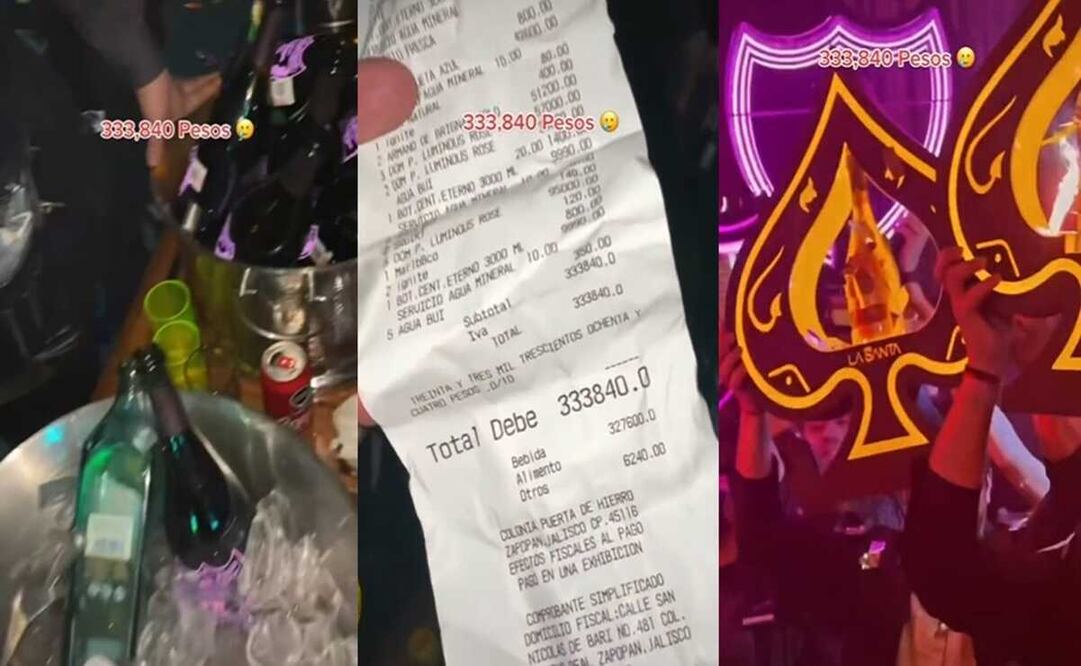 Salen de fiesta y les cobran 333 mil pesos de cuenta en bar de Guadalajara