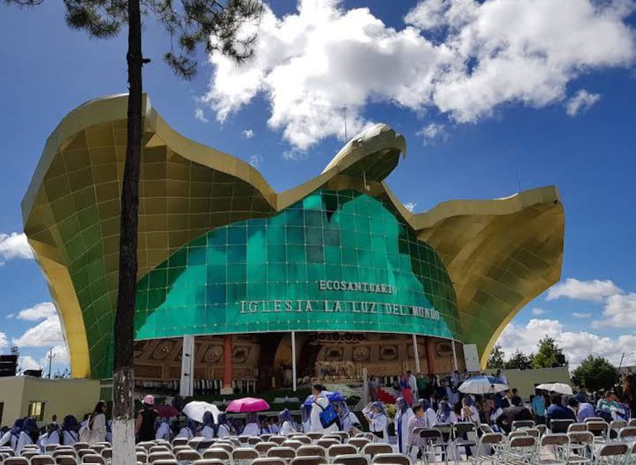 Este templo religioso de la Luz del Mundo es el más grande de América Latina y está en Puebla | Foto: Google Maps