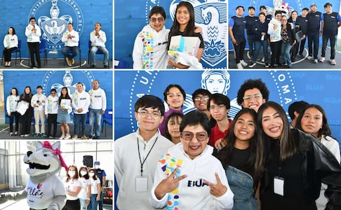 Lilia Cedillo encabeza premiación del concurso “Enfoca y conecta” en la BUAP