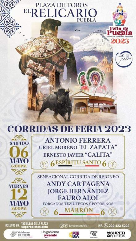 Sí habrá corrida de toros en la Feria de Puebla 2023