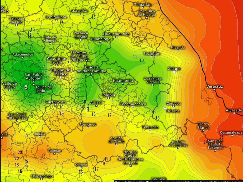 Pronóstico del clima en Puebla, 20 de mayo 2021