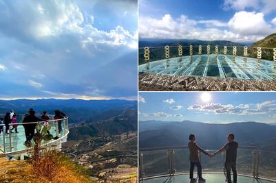 A que no conocías este increíble mirador de cristal en una montaña de Puebla