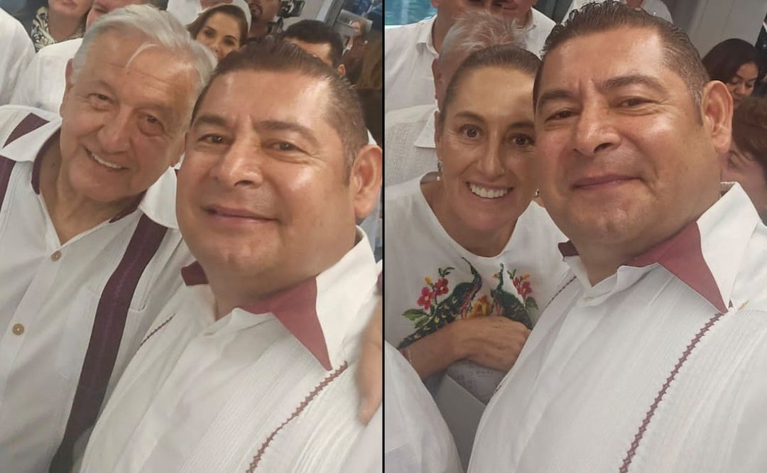 Alejandro Armenta acudió a la gira presidencial en Yucatán | Foto: Especial