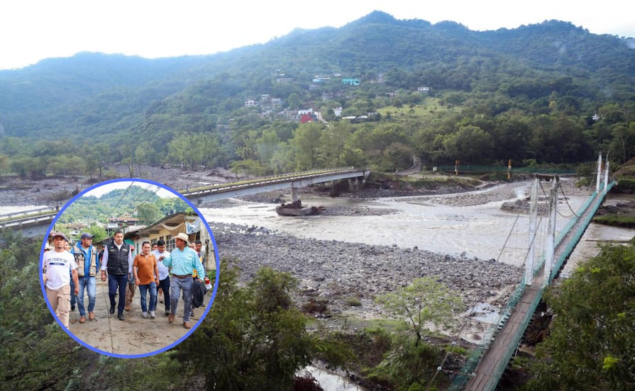 Armenta visita Jopala y atiende a los afectados por el desbordamiento del río