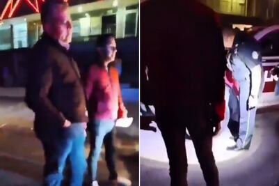 Exhiben a Raymundo Cuautli durante incidente con policías en San Andrés Cholula