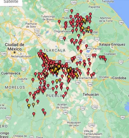 ¿Cuántas iglesias hay en Puebla?