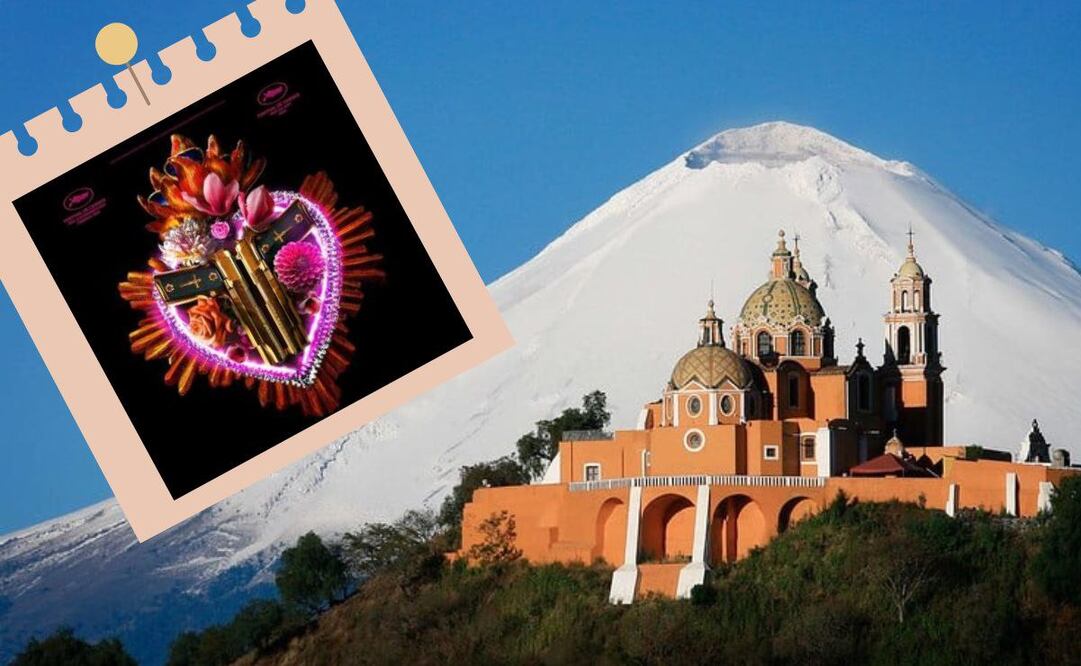 La actriz de que interpreta a Emilia Pérez ¿sí es de Cholula? | Foto: Filmaffinity y Puebla Travel