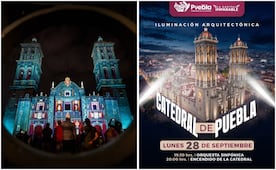 Invitan al encendido de la iluminación arquitectónica de la Catedral de Puebla