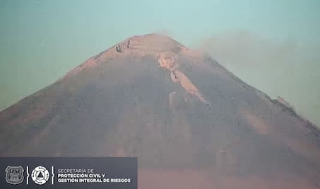 ¿Cómo amaneció hoy el volcán Popocatépetl? 23 de abril 2021