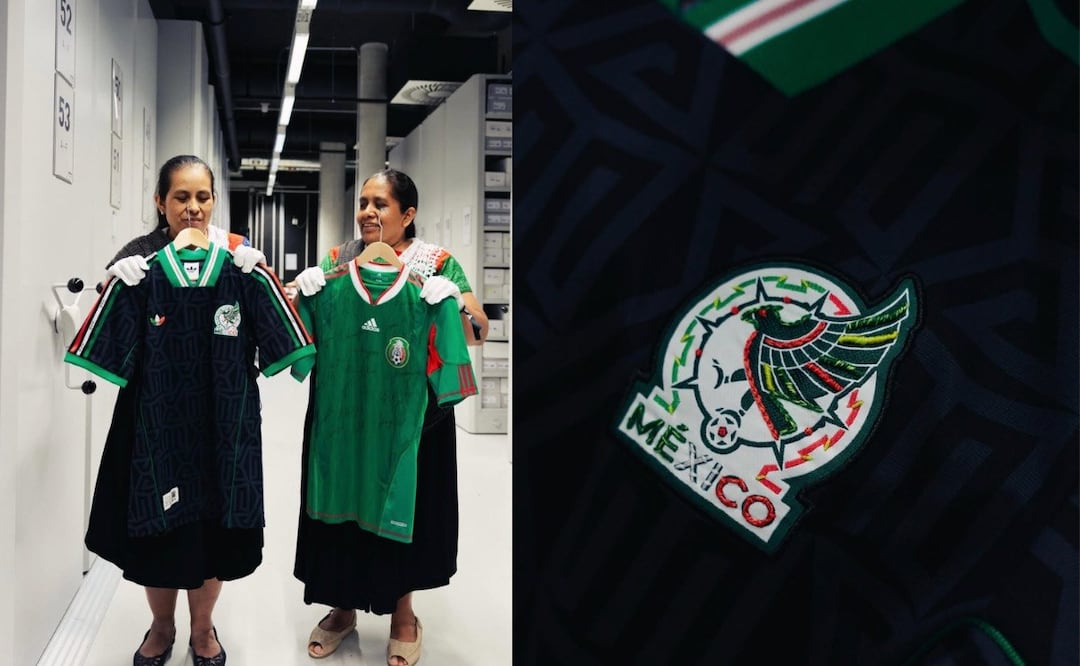El jersey de Adidas para la Selección Mexicana fue bordado por artesanas de Naupan, Puebla | Foto: Adidas