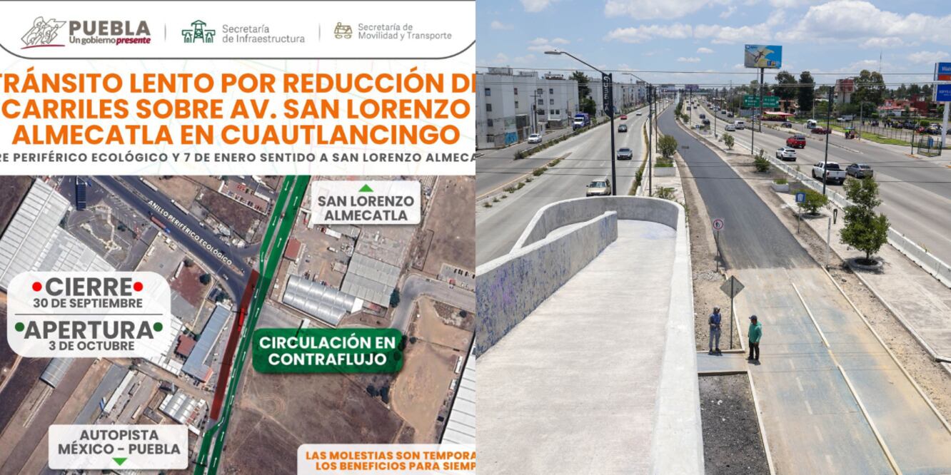 La Secretaría de Infraestructura desarrolla diversos trabajos de rehabilitación / Foto: Redes Sociales, EsImagen